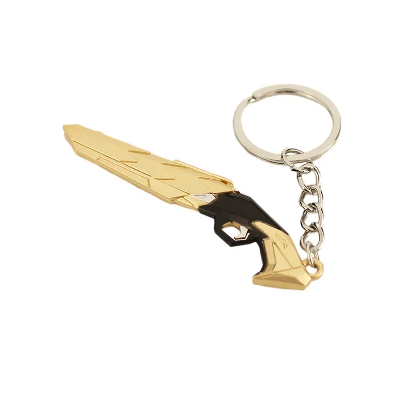 Брелок для ключей Valorant мужской металлическое кольцо с клапаном в виде оружия