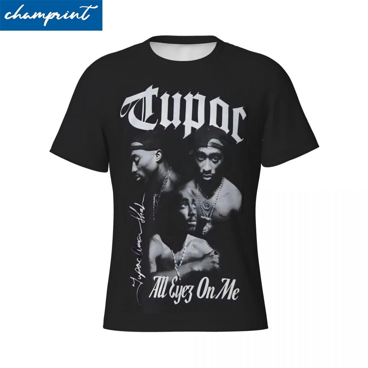 

Tupac 2PAC Rapper T Shirt Men Women's Polyester Humor T-Shirts Crew Neck Tees Short Sleeve Tops Summer