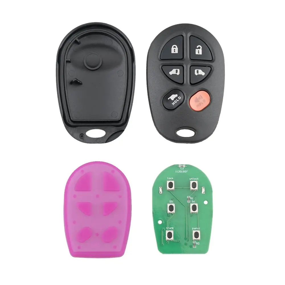 

Car Key Fob Keyless Entry Remote 6 Buttons 315mhz GQ43VT20T Compatible For Sequoia Modified Accessories