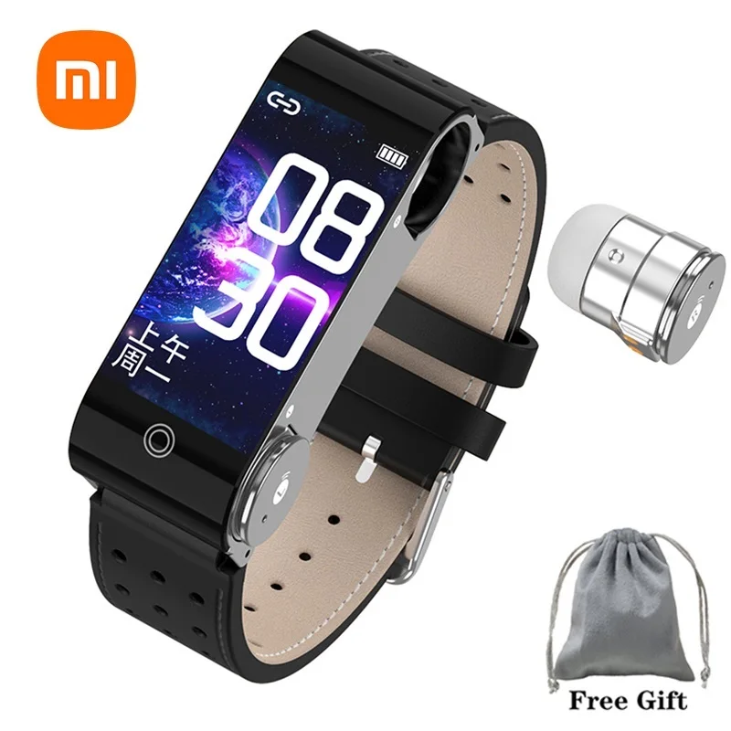 

Xiaomi Mijia Sports Smart Watch Bluetooth Earphone Smart Bracelet Rechargeable Heart Rate Smart Bracelet With Wireless Headsets