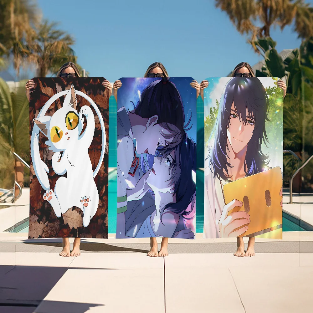 S-Suzume No To Jimari Пляжное полотенце с принтом из микрофибры Альпинизм Йога плавание