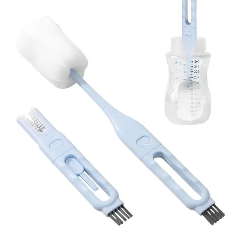 

Multifunctional Cleaning Brush With Long Handle Suitable For Water Bottle Cover Feeding Nozzle Glass Cup Crevice Washing