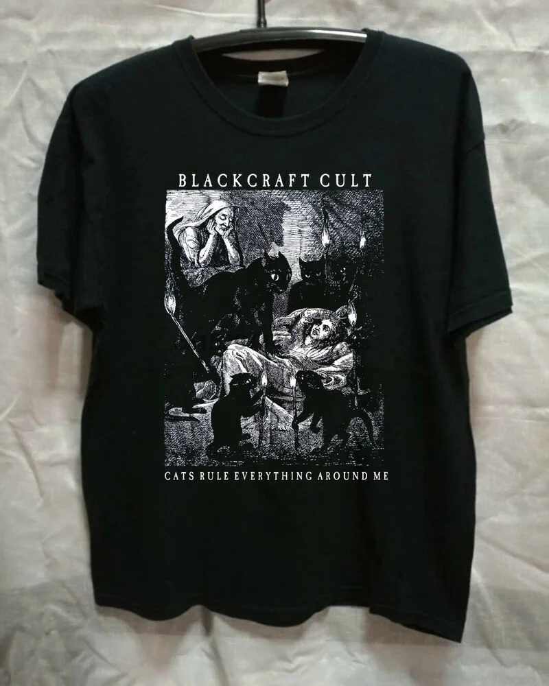 

NEW rare - T shirt - BLACKCRAFT CULT cats rule everyting around me - black USAsz