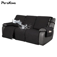waterproof recliner sofa cover with pocket couch cover for 3 seat recliner washable protector with elastic for kids pets
