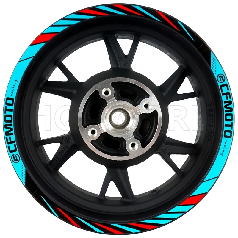 

Motorcycle Accessories Wheel Hub Wheel Rim Sticker Reflective Stickers for 12 Inches Wheel Hub Cfmoto St Papio Cf125/-2/-3