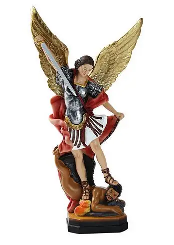 

FIGURE ART SCULPTURE MYTHOLOGY ANGEL FIGURINE Crafts Catholic gifts demonic killing Angel ornaments religious church