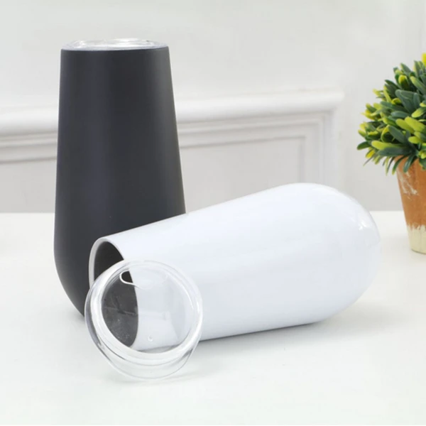 6Pcs 6oz Stainless Steel Vacuum Cup Outdoor Champagne Coffee