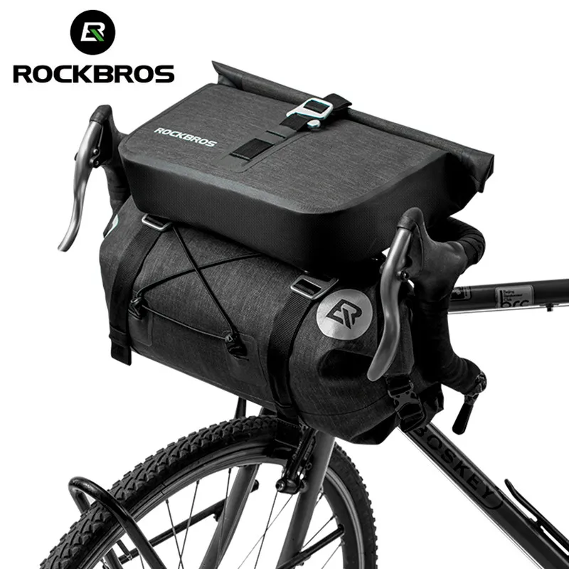 

ROCKBROS Bicycle Bag Big Capacity Waterproof Front Tube Cycling Bag MTB Handlebar Bag Front Frame Trunk Pannier Bike Accessories