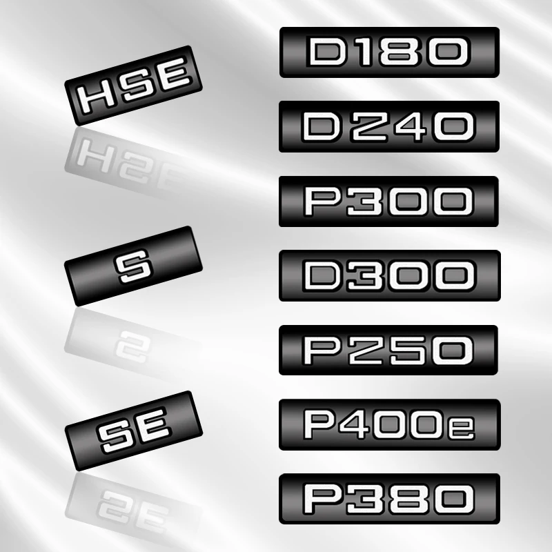 3D автомобиль HSE S SE D180 D240 D300 P300 P250 P400e P380 дизайн значок Передняя Эмблема задний багажник кузов наклейка для LAND ROVER аксессуар