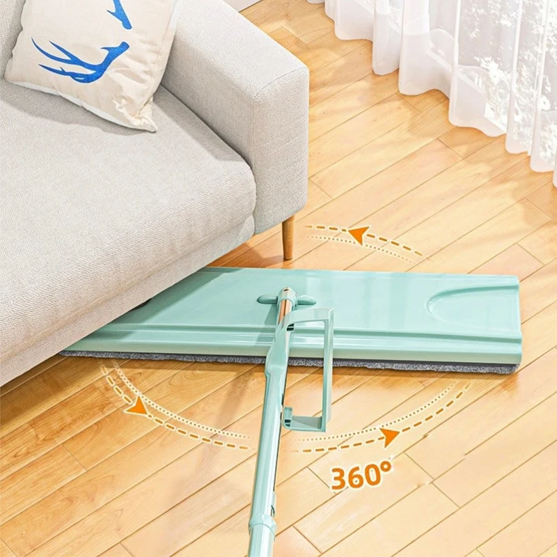 

Flat Squeeze Mop Floor Washing Mop 360 Degree Rotation For Kitchen Household Floor Cleaning Tool With Replacement Microfiber Pad
