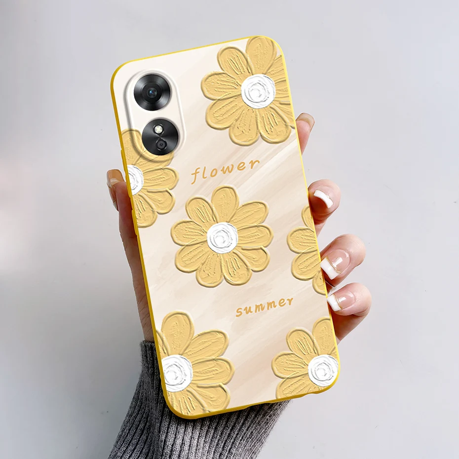 Чехол для Oppo A17 чехол CPH2477 Panda Мягкая силиконовая задняя крышка A17K OppoA17 A 17 K