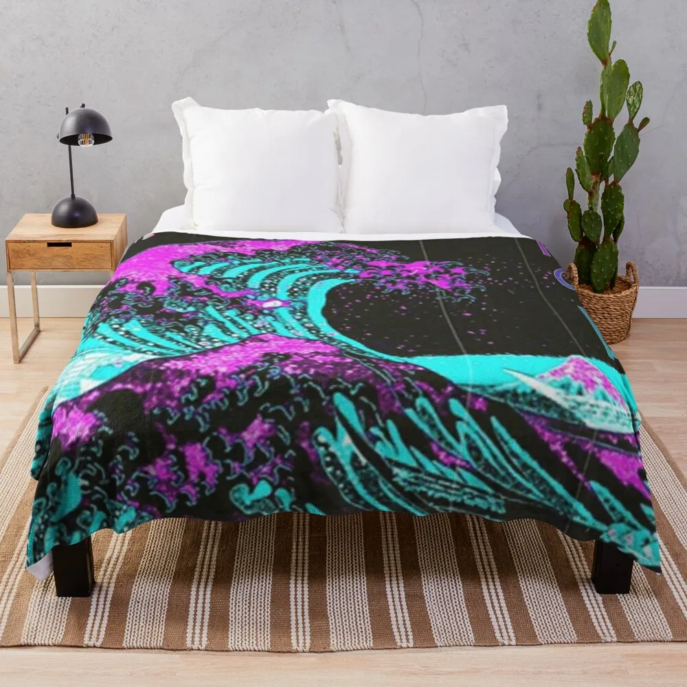 

Asian Bedding Large Blanket Softest Blanket At Home Great Vaporwave Cartoon Blanket Throw Blankets