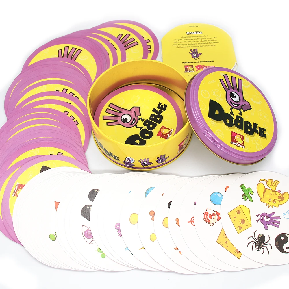 

Jeu de cartes Dobble pour enfants, tanche, pour vacances, loisirs, bureau, fte, famille