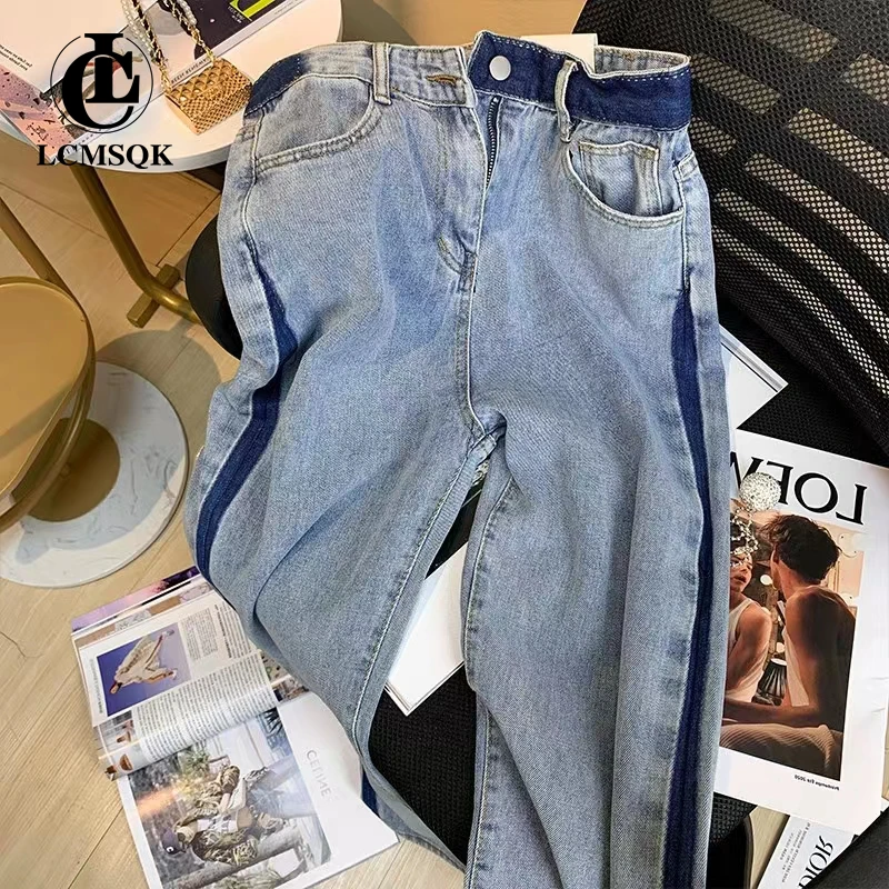 Straight Leg Jeans Women 2022 Vintage Clothes Korean Fashion Denim Newjeans Jeans Woman High Waist Y2k Streetwear Pants Women's