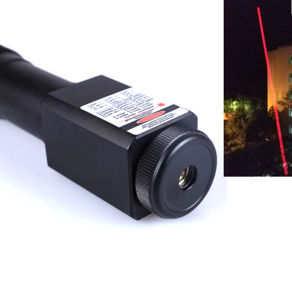 

Waterproof 638nm Orange Red Light DS7 High Power Adjust Focus Red Laser Pointer Torch 5m 638-2100