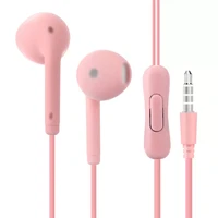 in ear earphone headphone headset stereo earbuds with mic 3 5mm aux jack wired for iphone huawei redmi oneplus