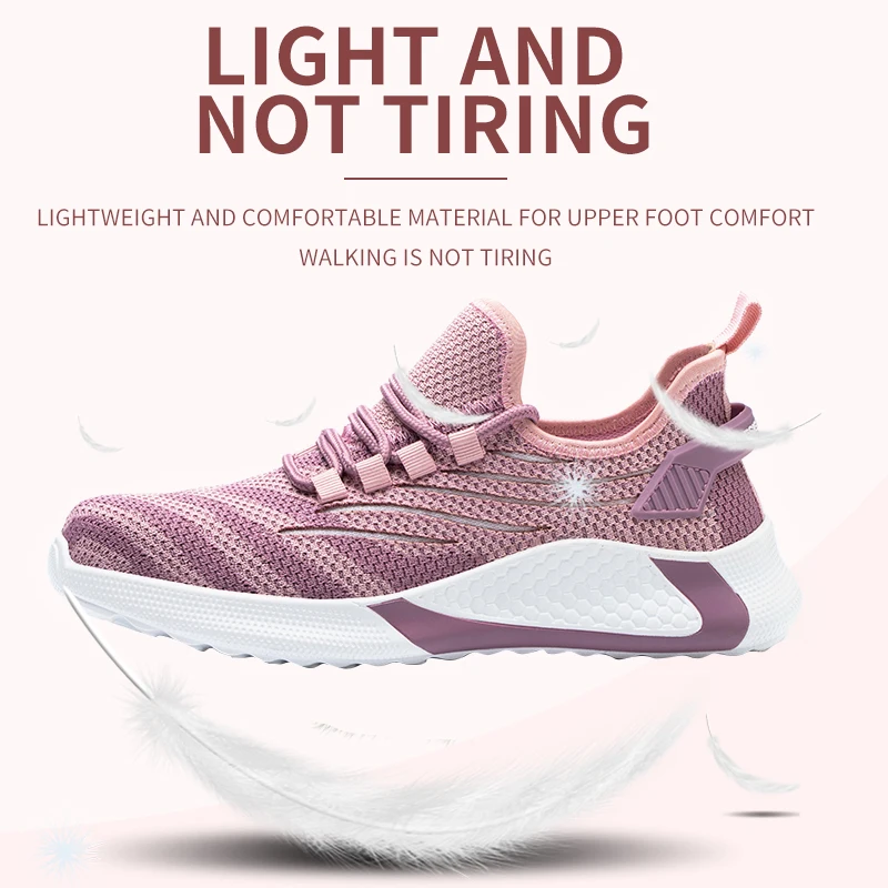 Diansen Women Safety Shoes Lightweight Breathable Steel Toe Construction Work Shoes Men Anti-smash Non Slip Industrial Shoes