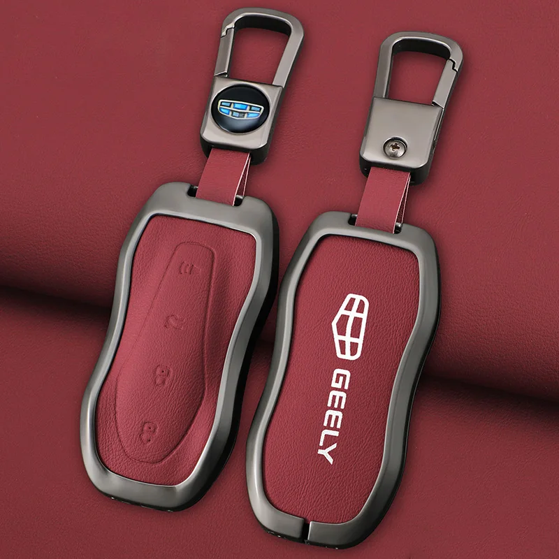 Чехол-держатель для автомобильных ключей из сплава Geely Azkarra Tugella FY11 2019 2020 Atlas Pro