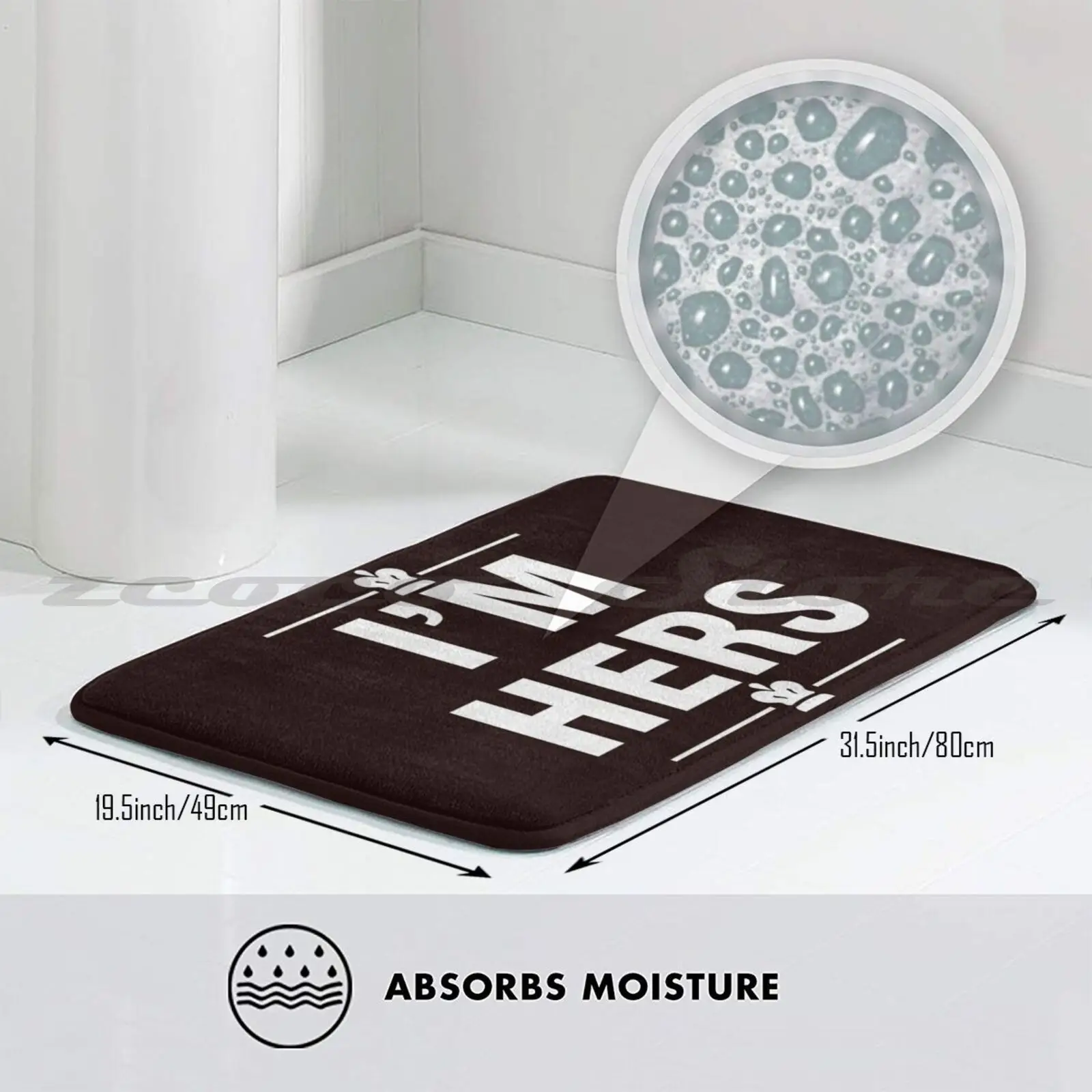 Мягкий Нескользящий Коврик для входа в воду мужа или пары |