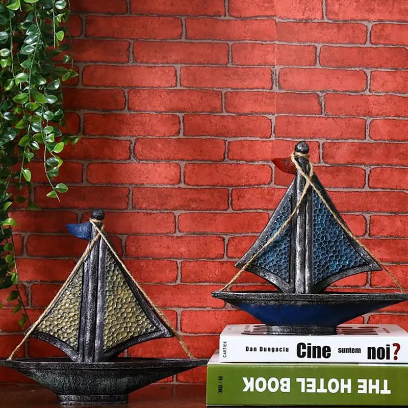 

Украшение для парусной лодки, модель из смолы, украшение для детской комнаты, многоразовое украшение для рыбалки, домашний декор для детской