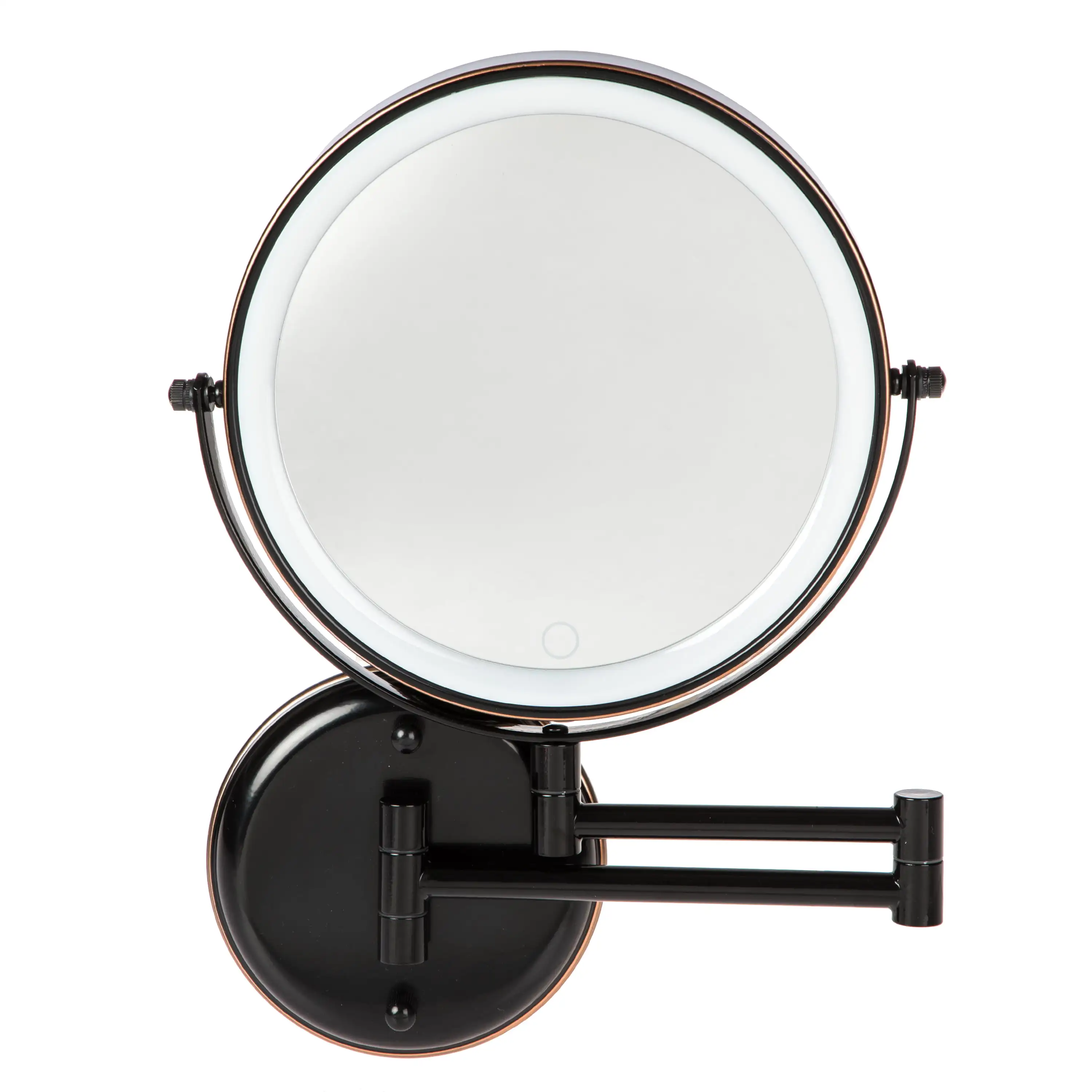 

Oil Rubbed Bronze Wall Mounted 8 inch Round LED Mirror