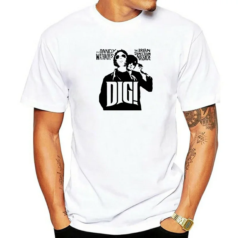 Dig Brian Jonestown Massacre &amp Dandy Warhols T Shirt Tee Many Colors Gift New Round Neck