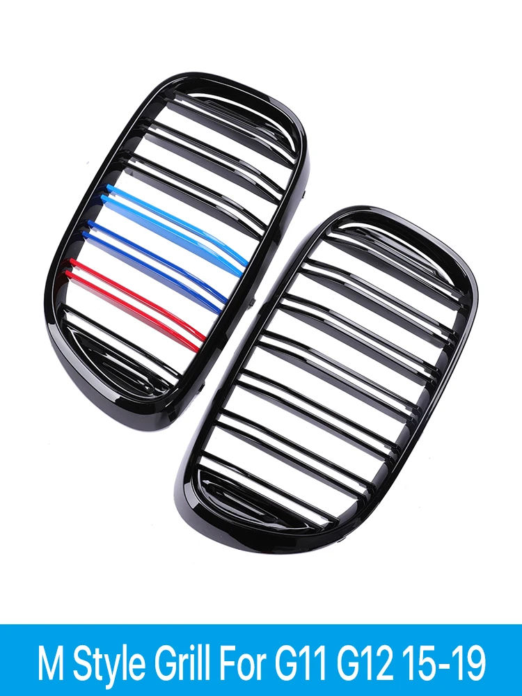 

Front Bumper Low Grille Kidney Inside Facelift M Color Grill Cover For BMW 7 Series G11 G12 2015-2019 730i 740i 750i Accessories