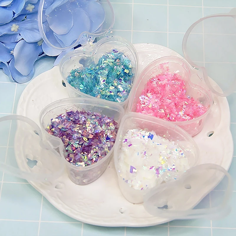 

10pcs/set Plastic Heart Shaped Storage Box with Lid Container Organizer Case For Jewelry Earring Transparent Mini Storage Box