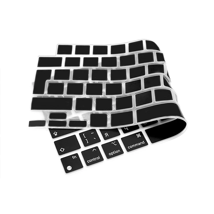 Чехол с русской и английской раскладкой для Macbook Pro 14 16 2021 M1 A2442 A2485 силиконовый