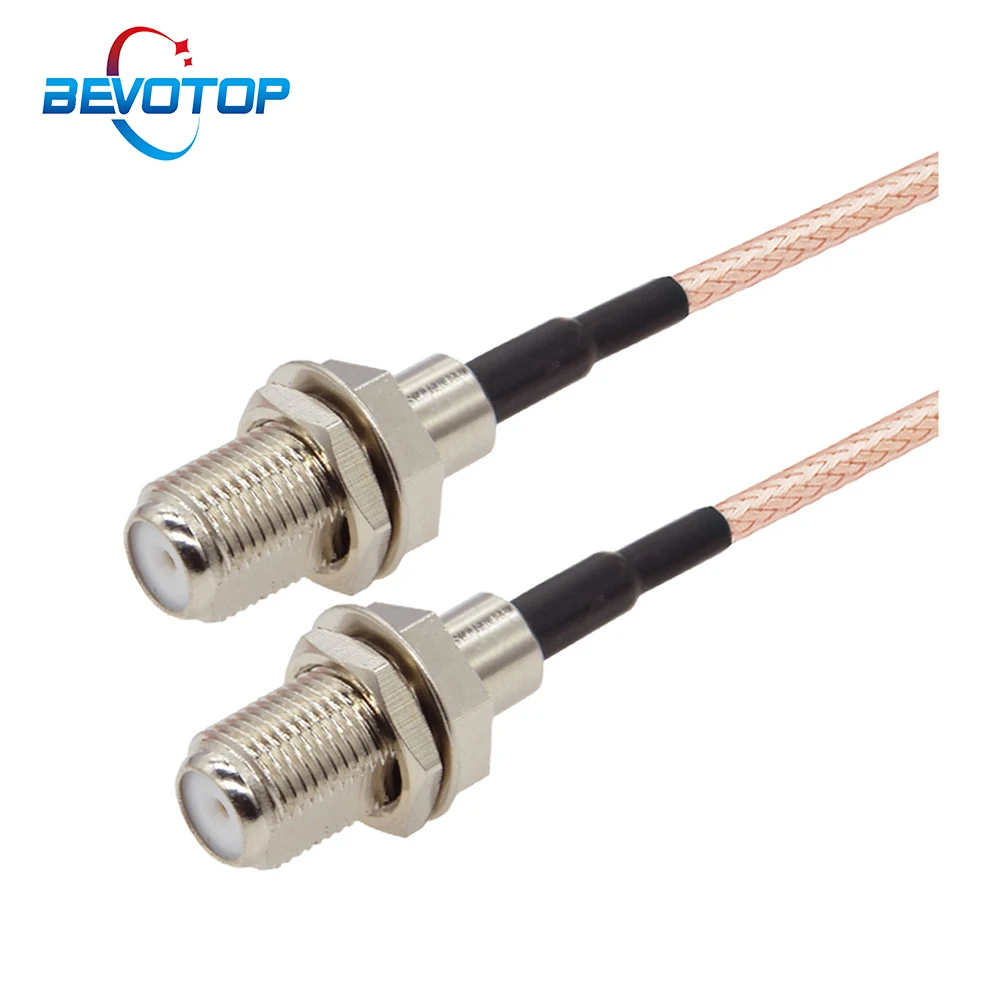 

10pcs/lot G179 Cable F Female to F Female Jack Connector 75 Ohm Cable RF Coaxial Extension Pigtail for TV Set-top Box DIY Jumper