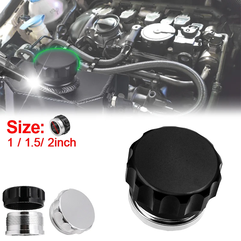 

Крышка Резервуара Для Воды Из Алюминиевого Сплава, Черная/серебристая, Незапаянная Плотная Крышка Топливного Бака Для Автомоб...