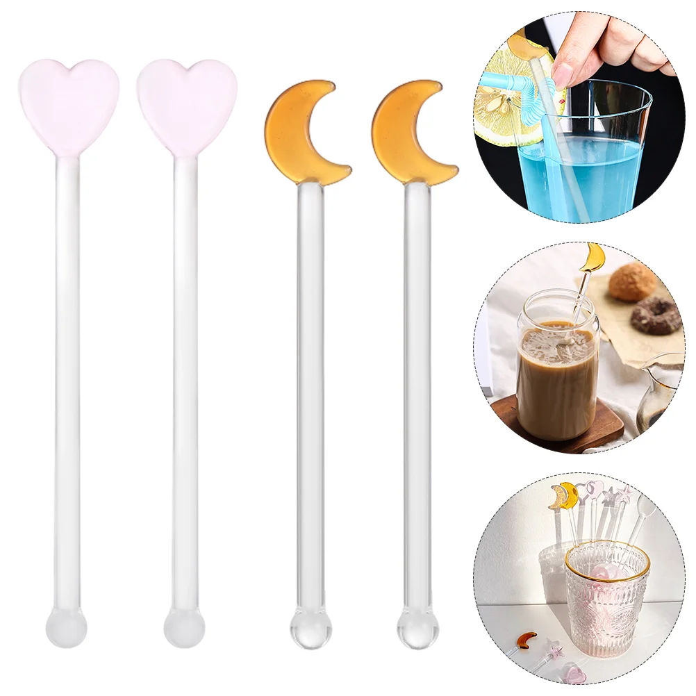 

6Pcs Stirring Rods Stirrers Stirrers Swizzle Sticks Coffee Stirrers Stirrers for Home Cocktail Bar Party