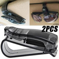 universal car auto sun visor glasses box sunglasses clip card ticket holder stand fastener pen case eyeglasses car accessories