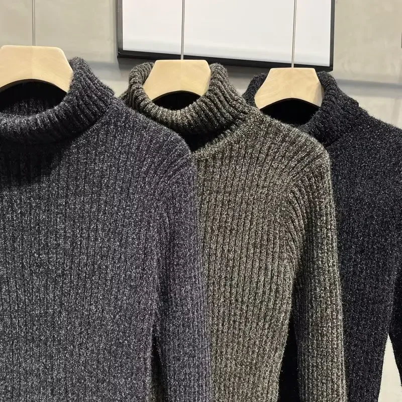 Новый мужской свитер-поло с воротником-поло/черепаховым воротником осень-зима 2023