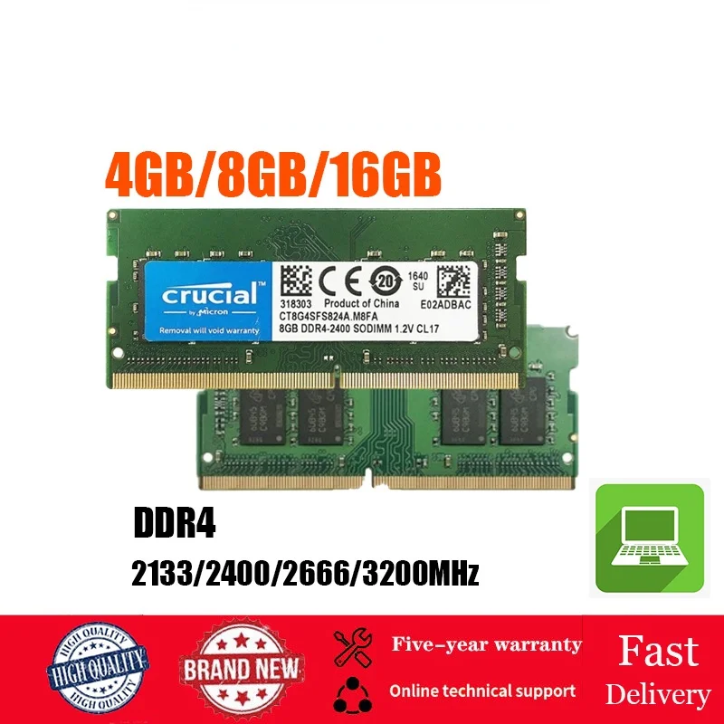 

4GB/8GB/16GB Notebook Memory RAM DDR4 SODIMM 2133/2400/2666 MHz 260Pin 1.2V RAM PC4-17000 19200 12800 21300 RAM FOR Laptop