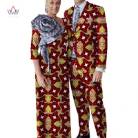 african sweet lovers family matching couples clothes valentine day long sleeve women maxi dresses and mens jacket suits wyq846