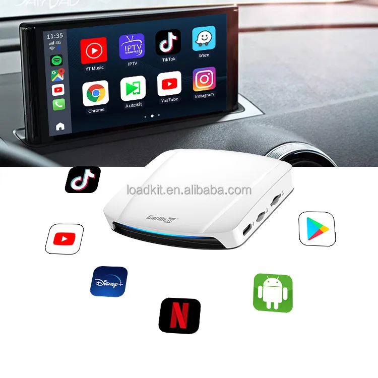 Фото Мультимедийный адаптер Tbox UHD 6225 8G 128GB 512GB с беспроводным CarPlay, HDMI, AI Box для видео, YouTube, Netflix №1