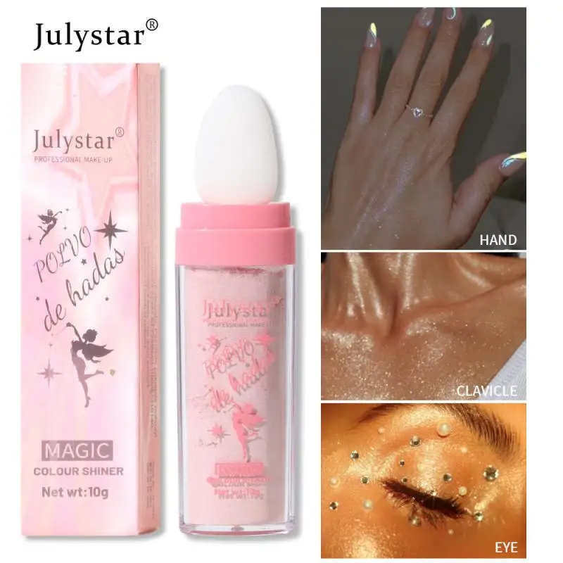

Women Glitter Highlighter 6 Colors Face Body Highlight Glitter Powder Shimmering Powder Cosmetic Makeup Women