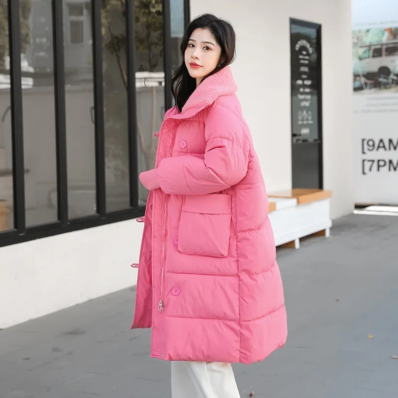 Популярный модный костюм из овечьей шерсти с отрезным воротником хлопка длинное