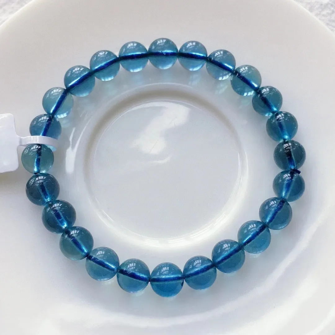 

Браслет с натуральными синими искусственными драгоценными камнями, 7 мм