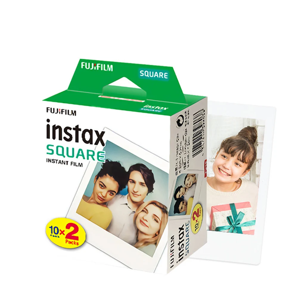 Fujifilm 20-100 листов Instax квадратная камера мгновенная пленка фотобумага для Square