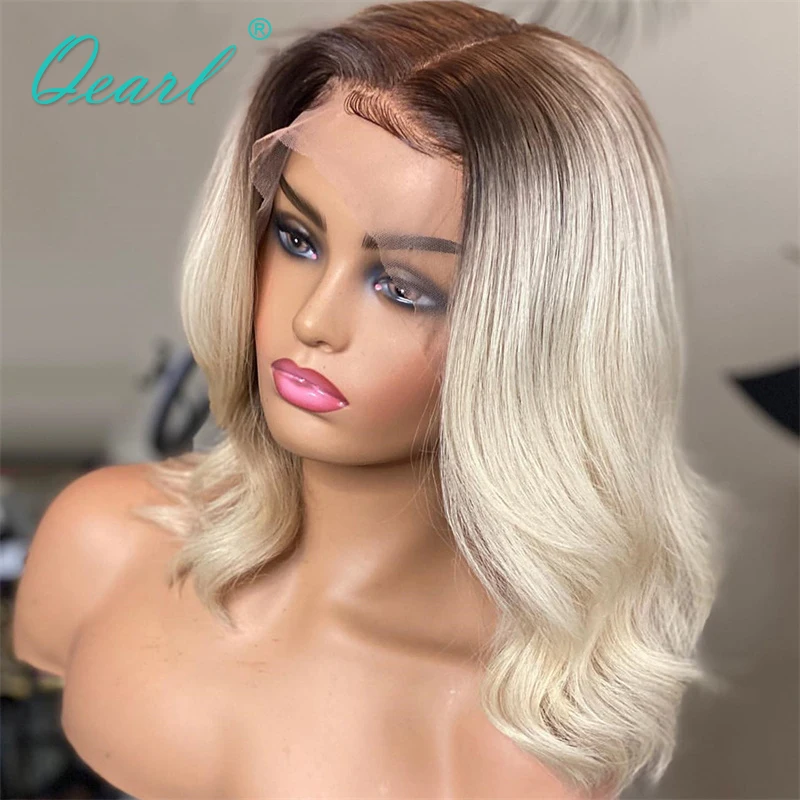 Human Hair Lace Frontal Wigs for Women 4/60# White Platinum Blonde Lace Front Wig HD Cheaper Natural Wave Virgin Hair 180% Qearl