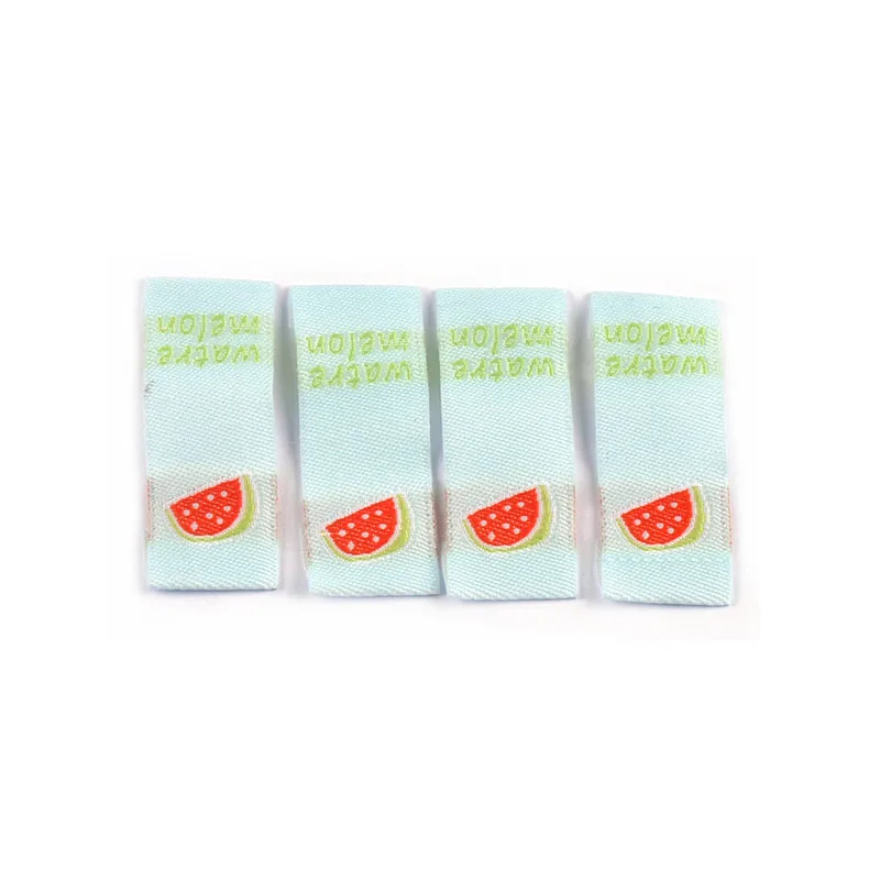 50 шт. прямоугольные этикетки с фруктами 40 х15 мм