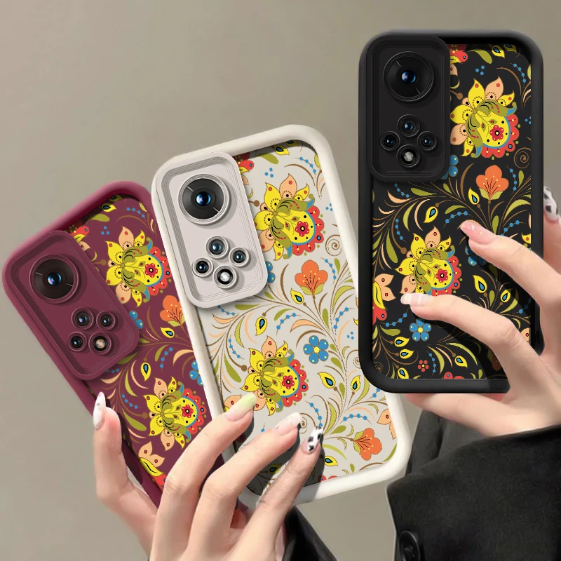 Фото Чехол для телефона Huawei Honor Magic 8 Pro 7 Lite X30 X8B X7B X8A X7A X7D X60 Pro, модный противоударный матовый чехол с цветочным принтом №2