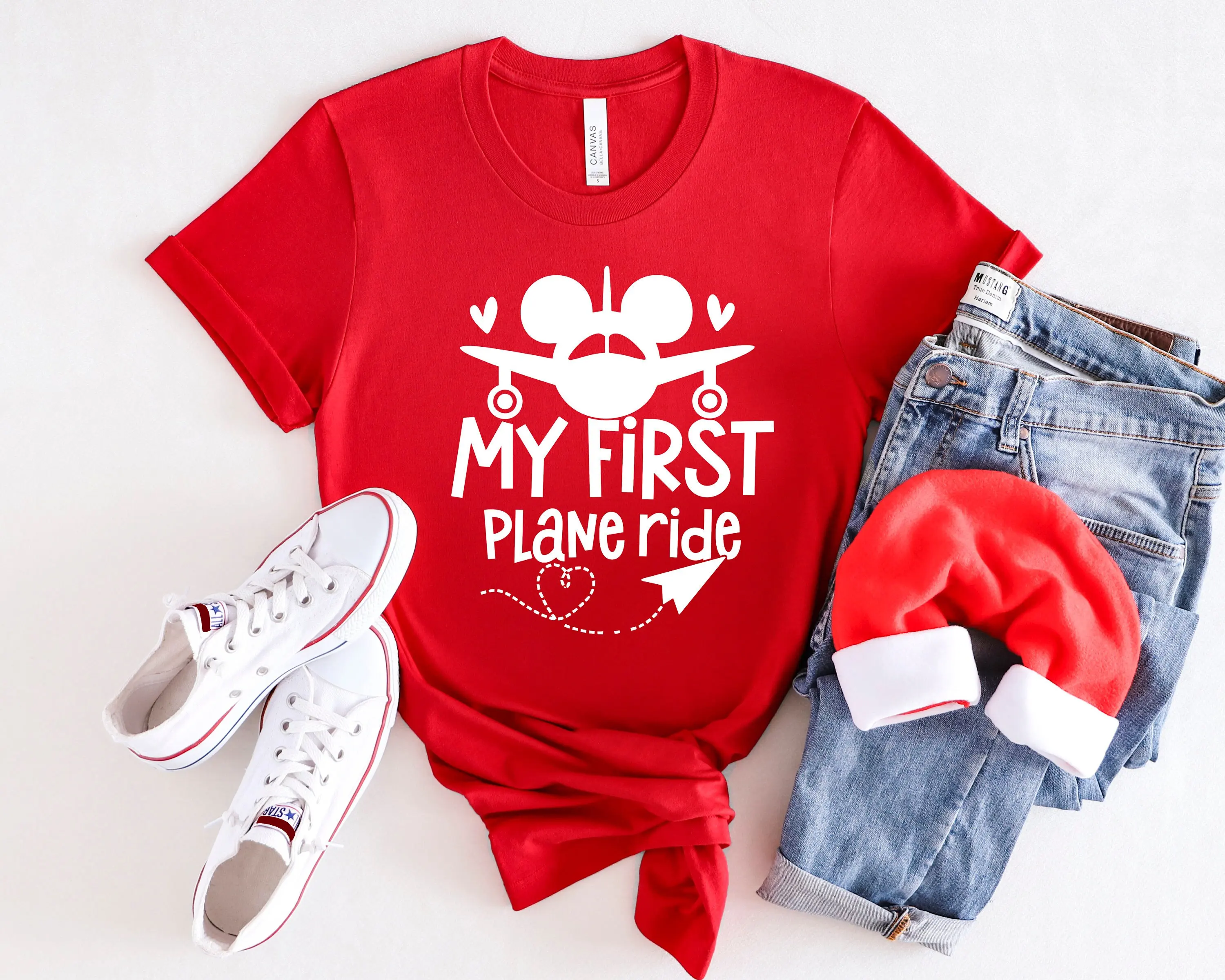 Моя 1-я летная футболка первый раз летающие Дети Путешествия это семейная поездка