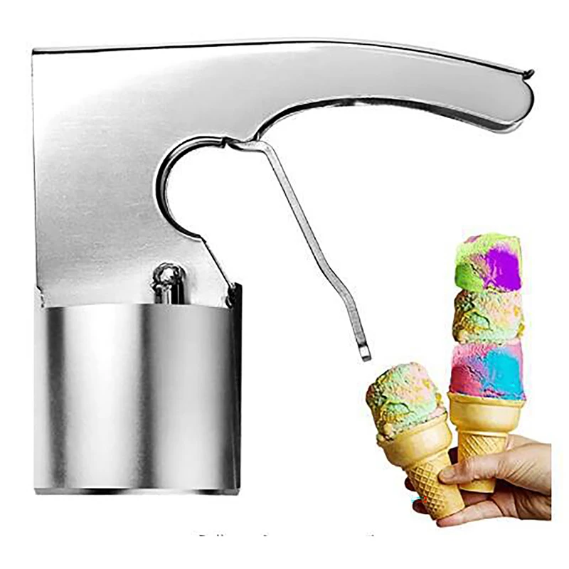 

1PCS Ice Cream Scoop Big Volume Scoop Cylindrical Ice Cream Scoop With Trigger Release Ice Cream Accessories