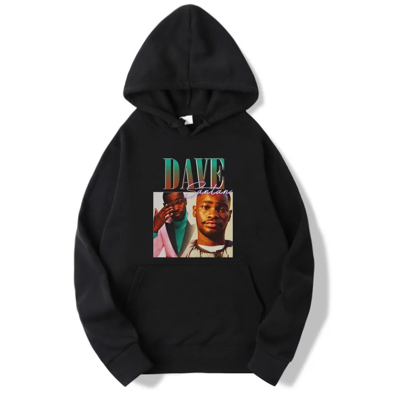 

Mens Fashion 2021 Rapper Santan Dave Hoodies Sweatshirts Men and Women Vintage Graphic Pullover Autumn Winter Unisex Tracksuit