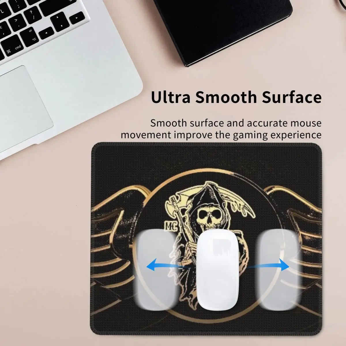 Коврик для мыши с резиновой основой антискользящий игровой коврик в ретро стиле