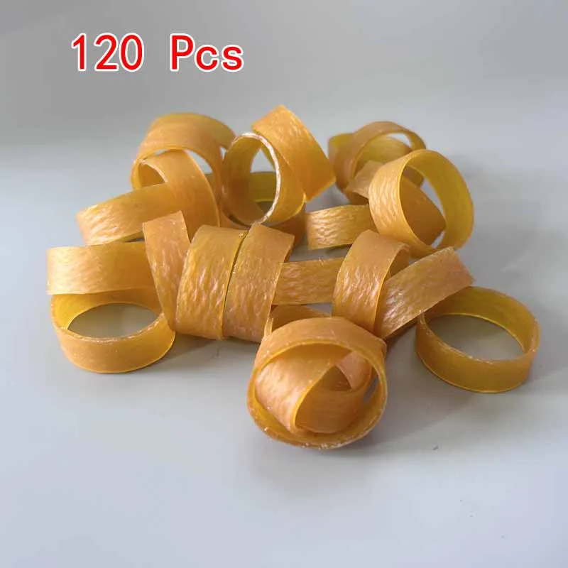 

Желтые эластичные резинки из натурального каучука