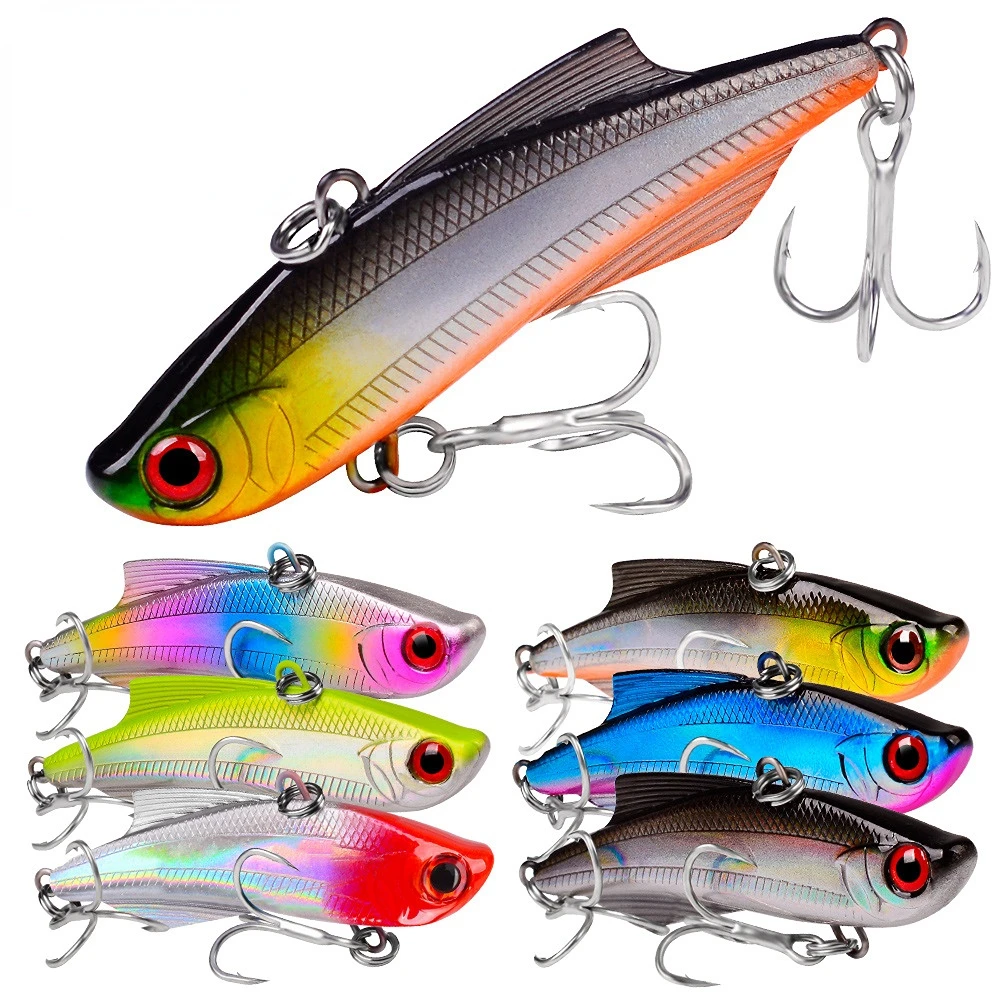 

7.3cm/20.5g Tough Fishing Lure VIB Rattlin Hook Fishing Sinking Vibration Rattlin Hooktion Bait Pencils Fishing Gear